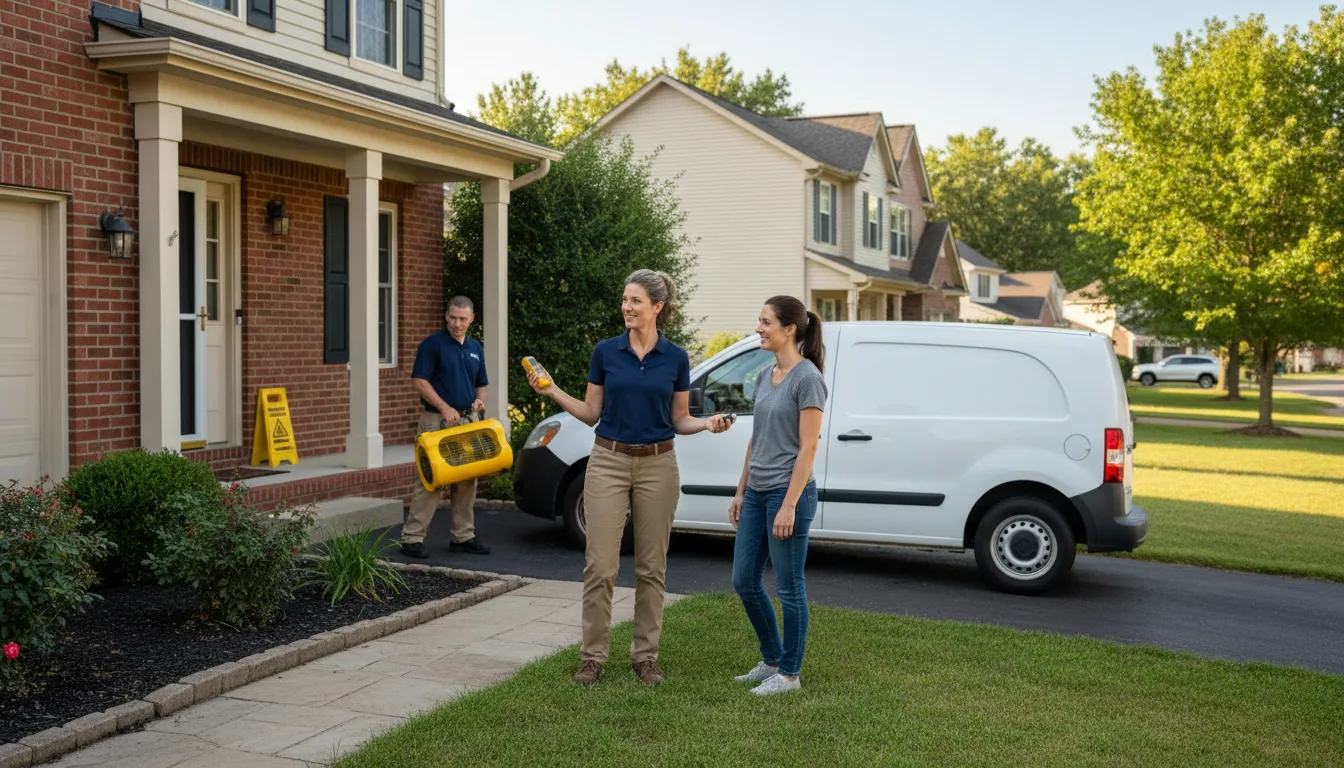 Residential water damage restoration in Gratis, OH